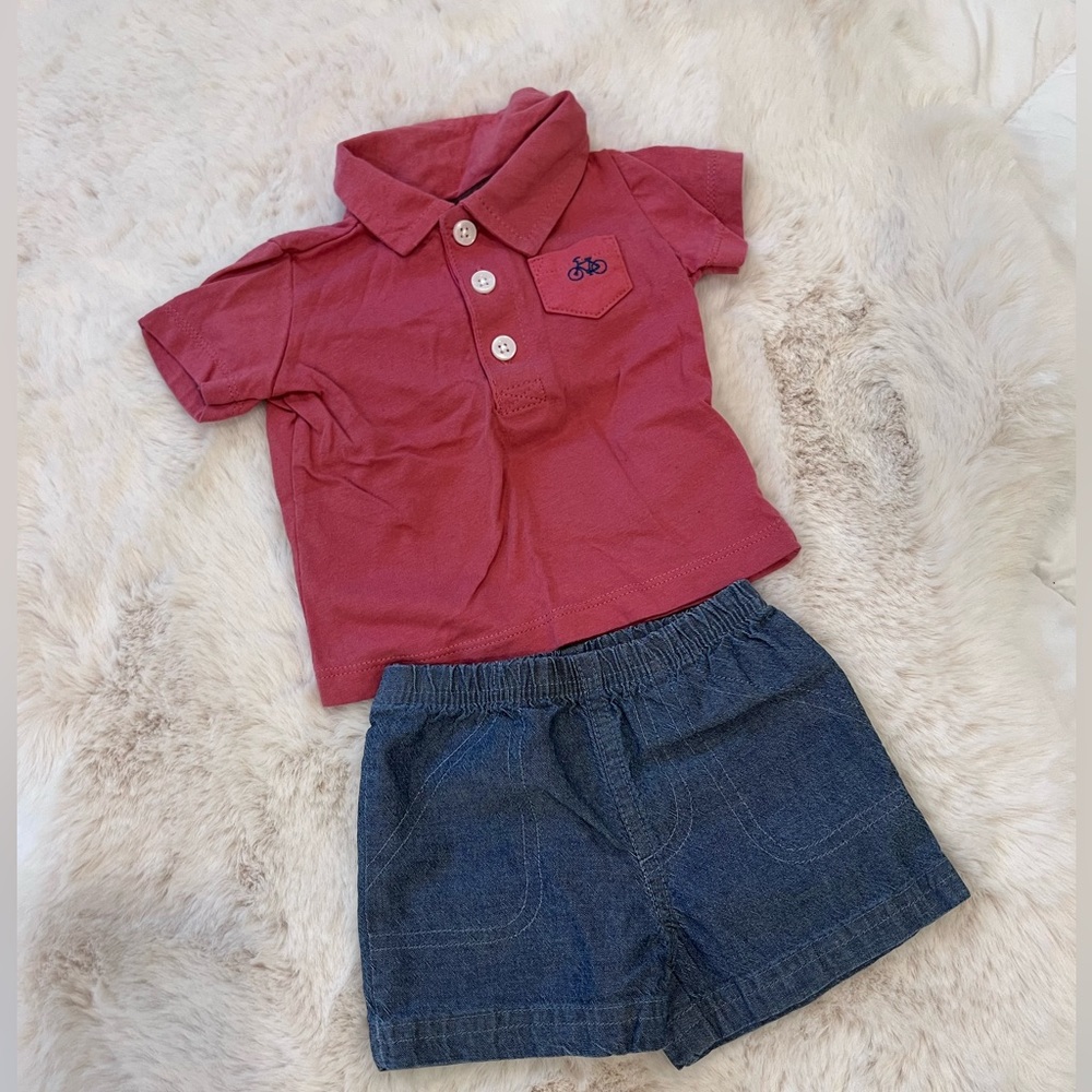 SOLD ❌POST - Carter’s Baby Boy Polo Short set